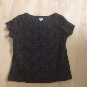 Chico’s lined top size 2 brown